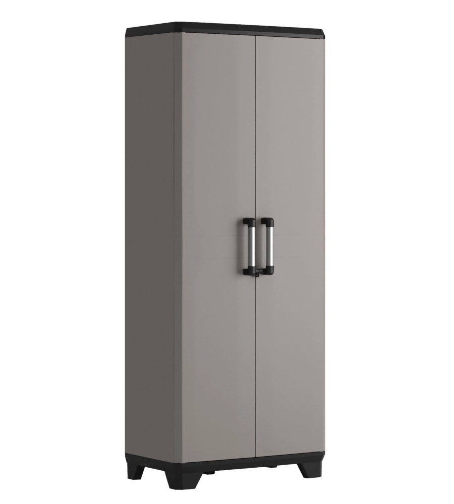 Armadio in resina portascope keter "sistema new" grigio 68x39x173 cm
